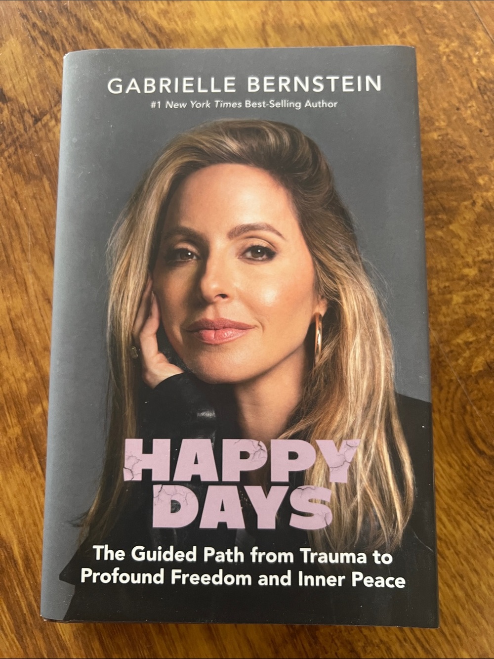 Happy Days by Gabrielle Bernstein - Hardcover Book, Pink Text